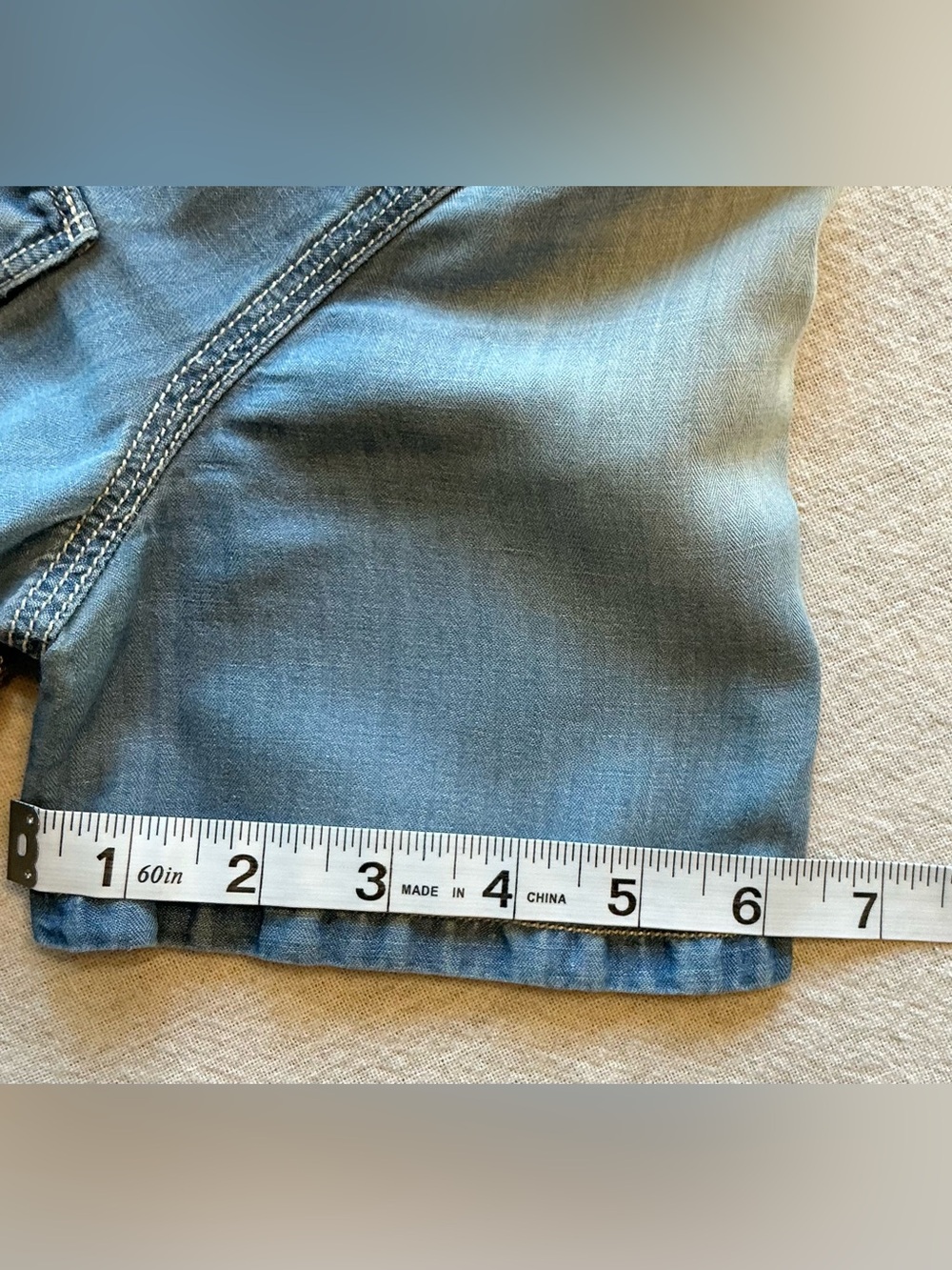 Madewell Lightweight Denim Top | Size Small - Picture 6 of 6